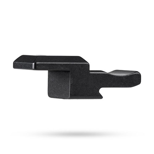 MDT MV3 Inverted 90 Picatinny Mount allows vertical mounting of your level and timer, fitting any picatinny rail with 0.3" clearance, ideal for narrow chassis.